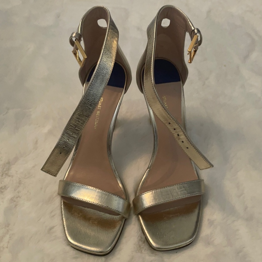 Stuart Weitzman gold heals